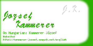 jozsef kammerer business card